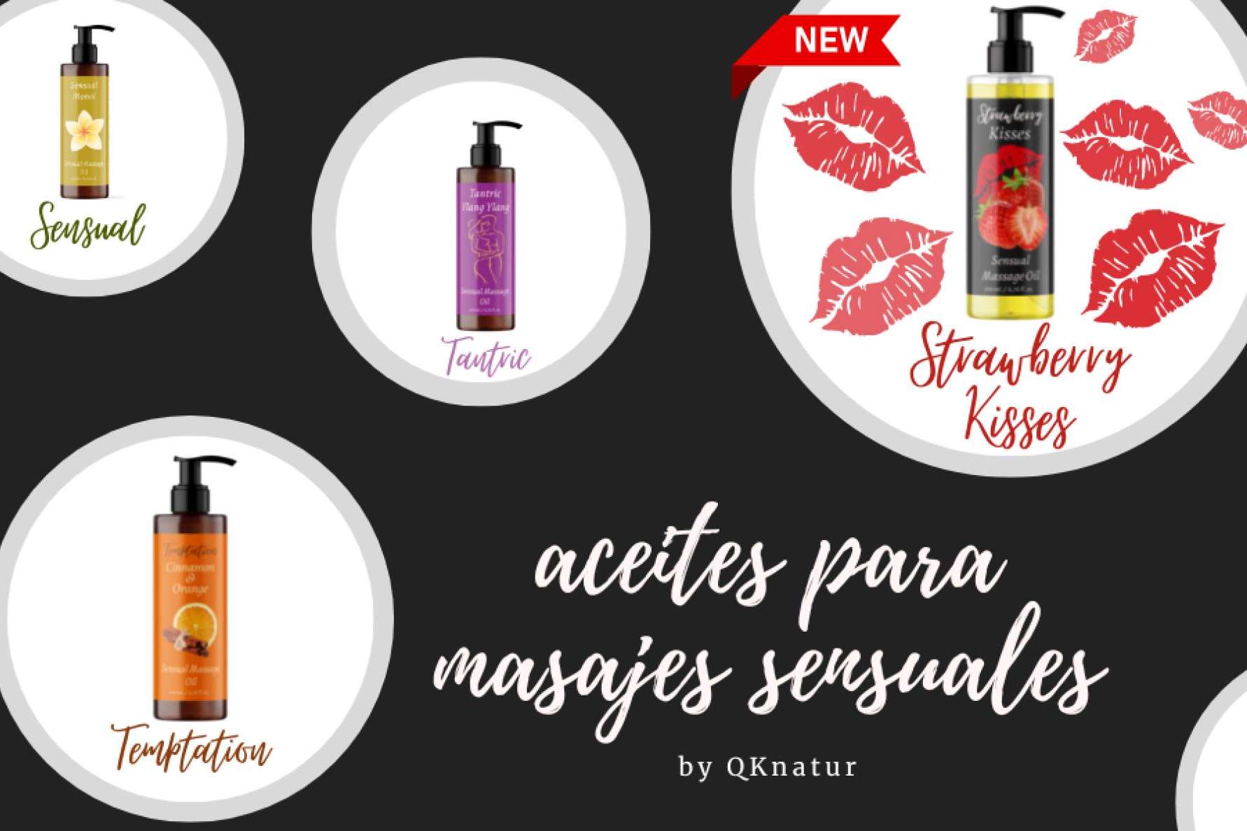 El regalo para San Valentín, aceites de masaje sensuales